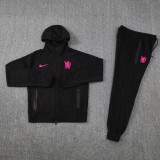 25-26 Chelsea (black) Jacket and cap set training suit Thailand Qualit