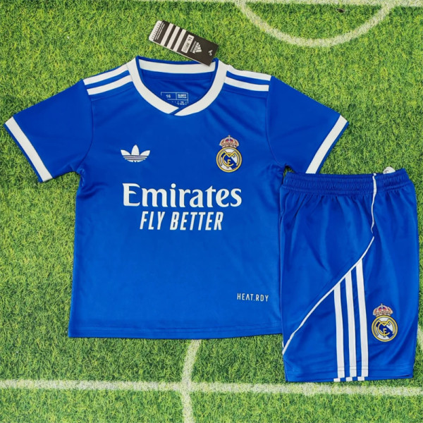 Kids kit 25-26 Real Madrid Third Away Thailand Quality