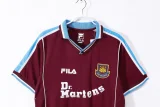 99-01 West Ham United home Retro Jersey Thailand Quality