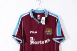 99-01 West Ham United home Retro Jersey Thailand Quality