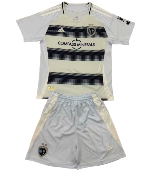 25-26 Sporting Kansas City home Set.Jersey & Short High Quality