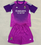 Kids kit 25-26 Real Madrid (Goalkeeper) Thailand Quality