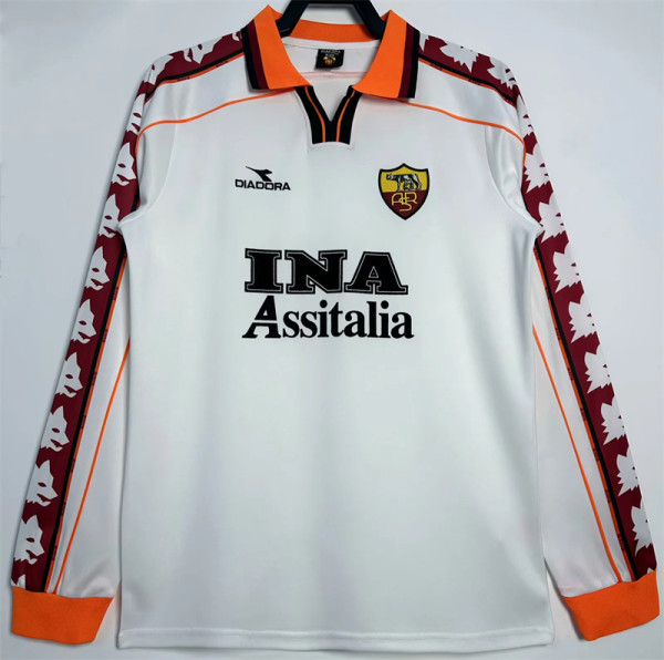 Long sleeve 98-99 RT  Away Retro Jersey Thailand Quality