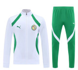 25-26 Senegal (white) Jacket Adult Sweater tracksuit set