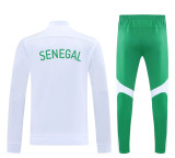 25-26 Senegal (white) Jacket Adult Sweater tracksuit set