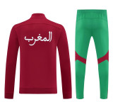 25-26 Morocco (red) Jacket Adult Sweater tracksuit set