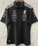 F1一级方程式赛车服 2025 Mercedes Benz  梅赛德斯奔驰黑色有领