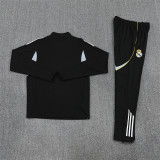 25-26 Real Madrid (black) Adult Sweater tracksuit set