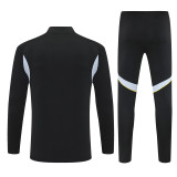25-26 Real Madrid (black) Adult Sweater tracksuit set