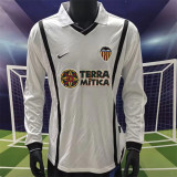 Long sleeve 00-01 Valencia CF home Retro Jersey Thailand Quality