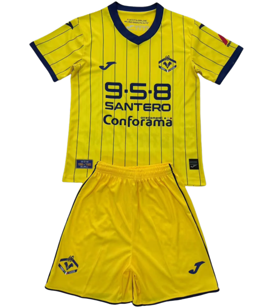 25-26 Hellas Verona home Set.Jersey & Short High Quality