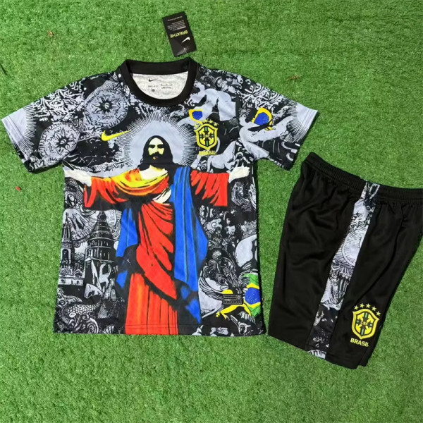 Kids kit 2025 Brazil (Special edition) Thailand Quality