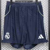 25-26 Real Madrid Away (Player Version) Soccer shorts Thailand Quality