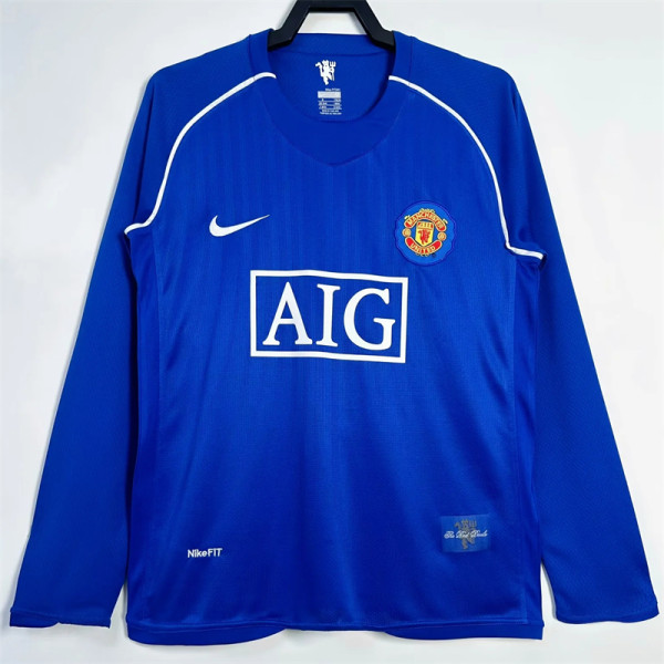 Long sleeve 07-08 Manchester United (Goalkeeper) Retro Jersey Thailand Quality