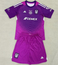 Kids kit 25-26 Tigres UANL (Goalkeeper) Thailand Quality