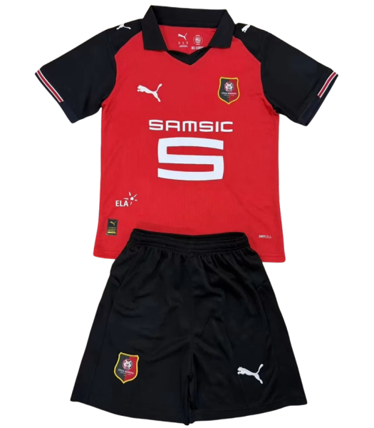 25-26 Stade Rennais F.C. home Set.Jersey & Short High Quality