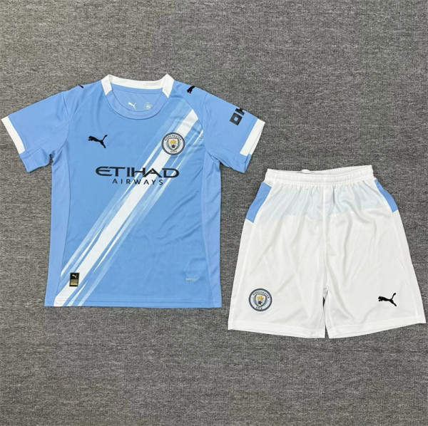 Kids kit 25-26 Manchester City home Thailand Quality