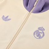 25-26 Real Madrid (beige) Jacket Adult Sweater tracksuit set