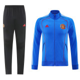 25-26 Manchester United (Blue) Jacket Adult Sweater tracksuit set