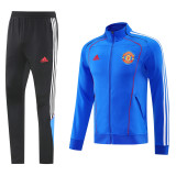 25-26 Manchester United (Blue) Jacket Adult Sweater tracksuit set
