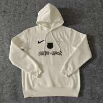 25-26 Barcelona (white) Fleece Adult Sweater tracksuit