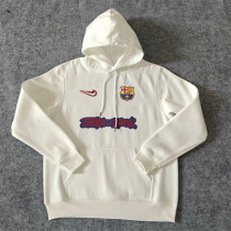 25-26 Barcelona (white) Fleece Adult Sweater tracksuit
