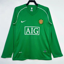 Long sleeve 07-08 Manchester United (Goalkeeper) Retro Jersey Thailand Quality
