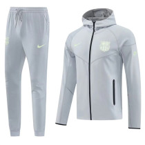 25-26 Barcelona (grey) hoodie set  Soccer Jacket