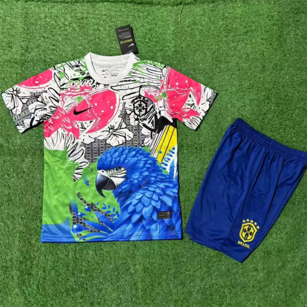 Kids kit 2025 Brazil (Special edition) Thailand Quality