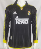 Long sleeve 99-00 Real Madrid Away Retro Jersey Thailand Quality