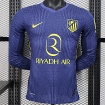 Long sleeve 25-26 Atletico Madrid Away Player Version Thailand Quality
