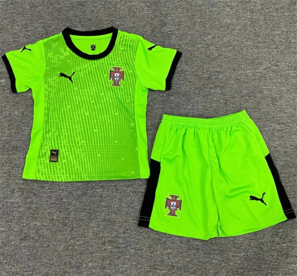 Kids kit 2025 Portugal (Goalkeeper) Thailand Quality