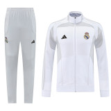 25-26 Real Madrid (white) Jacket Adult Sweater tracksuit set