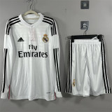 Long sleeve 14-15 Real Madrid home (Retro Jersey) Set.Jersey & Short High Quality