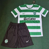 25-26 Sporting Lisbon hone Set.Jersey & Short High Quality