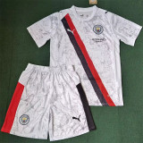 25-26 Manchester City Away Set.Jersey & Short High Quality
