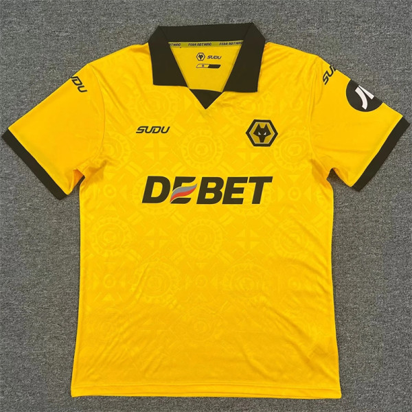25-26 Wolverhampton Wanderers home Fans Version Thailand Quality