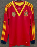 Long sleeve 2013 Spain home Retro Jersey Thailand Quality