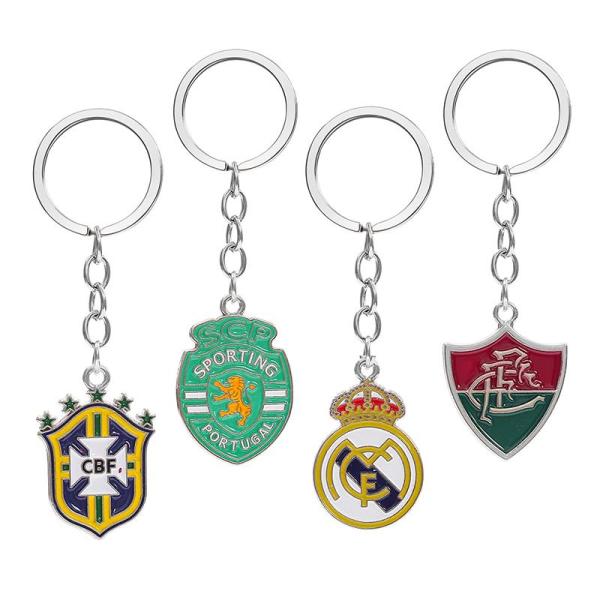 Football national team color double-sided keychain