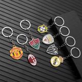 Football national team color double-sided keychain