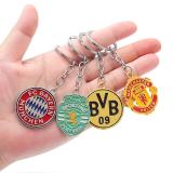 Football national team color double-sided keychain