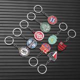 Football Club Color Double sided Keychain