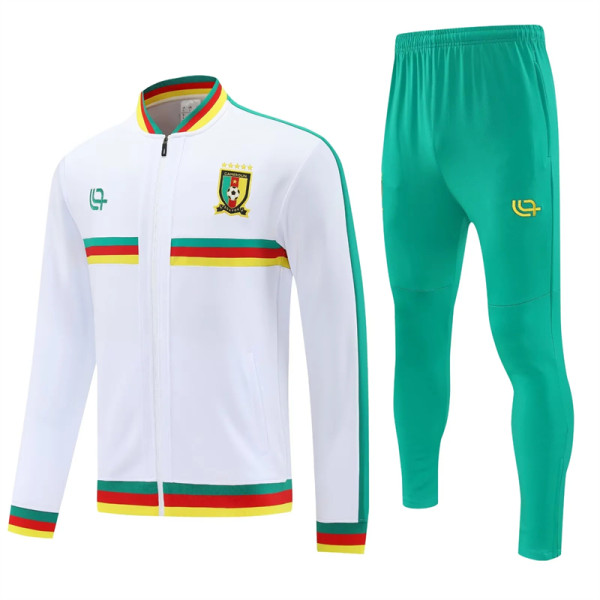 25-26 Cameroun (white) Jacket Adult Sweater tracksuit set