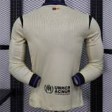 Long sleeve 25-26 FC Barcelona Away Player Version Thailand Quality