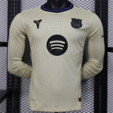 Long sleeve 25-26 FC Barcelona Away Player Version Thailand Quality