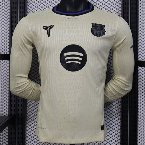 Long sleeve 25-26 FC Barcelona Away Player Version Thailand Quality
