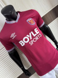 25-26 West Ham United home Player Version Thailand Quality