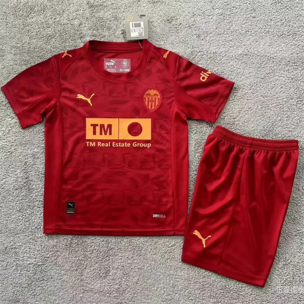 Kids kit 25-26 Valencia CF Away Thailand Quality