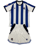 25-25 Real Sociedad home Set.Jersey & Short High Quality