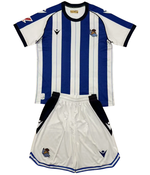 25-25 Real Sociedad home Set.Jersey & Short High Quality